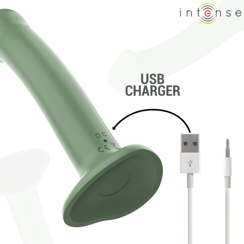 Intense Becca verde vibratore 16 cm con ventosa telecomando