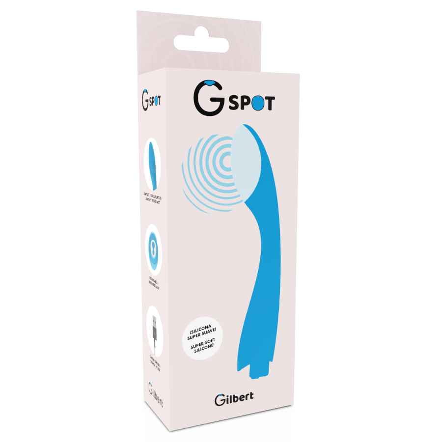 Gylbert G-Spot vibratore punto G blu turchese 10 modi