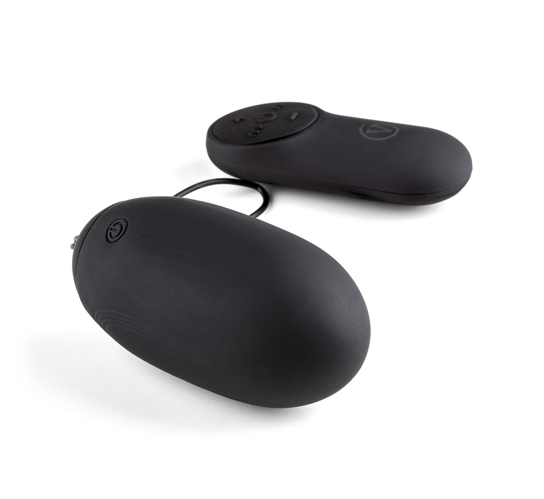 Virgite Love Hit G6 uovo vibrante nero in silicone ricaricabile