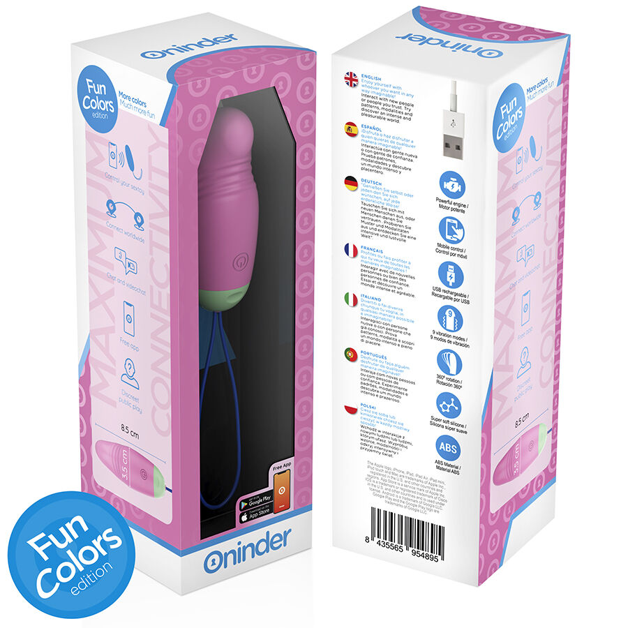 ONINDER Cute vibratore rotante con app