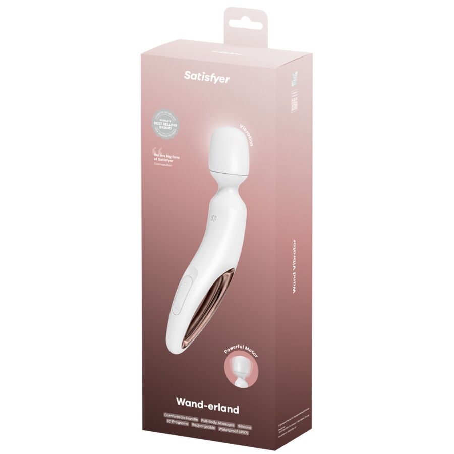 Satisfyer Wand-erland vibratore wand bianco IPX7