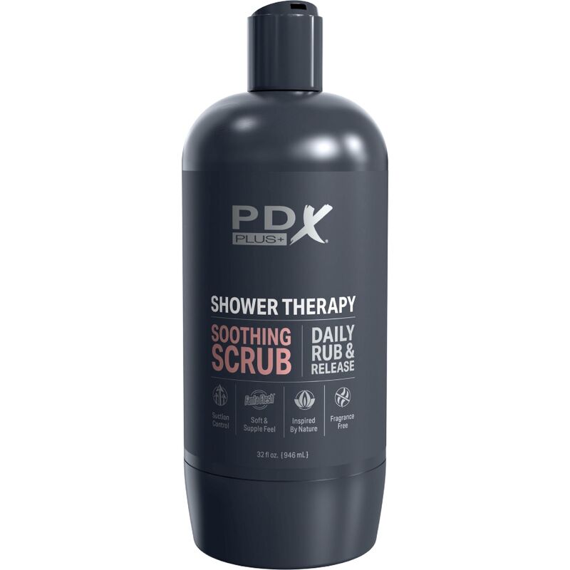 PDX Plus Shower Therapy masturbatore scrub lenitivo tan