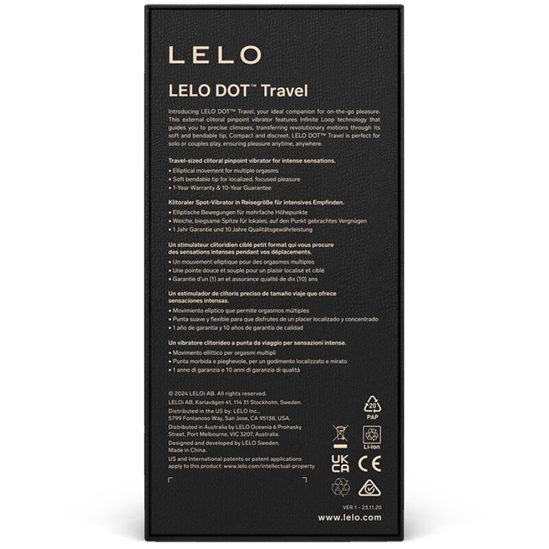 LELO DOT Travel stimolatore clitorideo rosa da viaggio