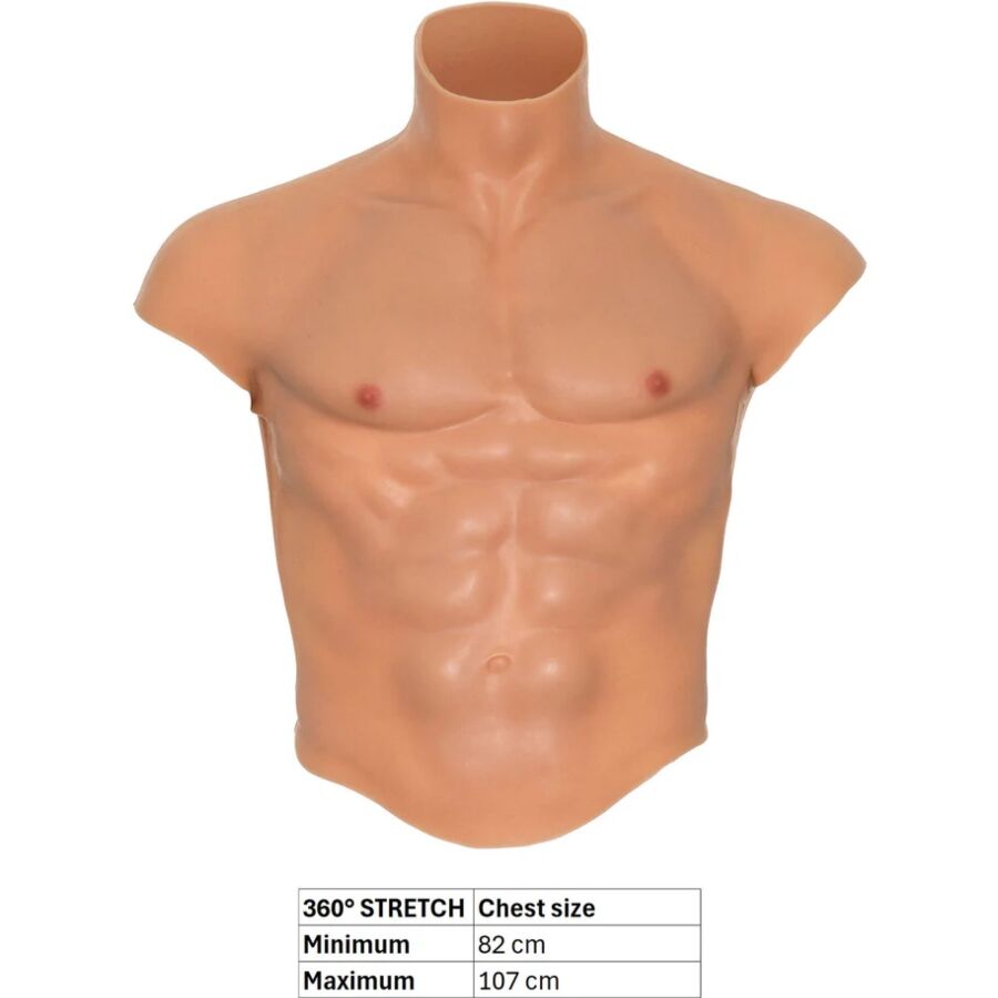 Hidden Desire Alter Ego Male Torso maglia silicone taglie S-L