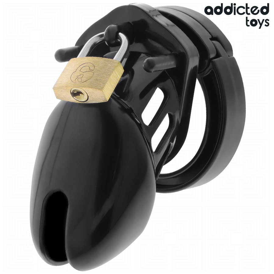 Addicted Toys Locked Obsidian Hold gabbia castità taglia S