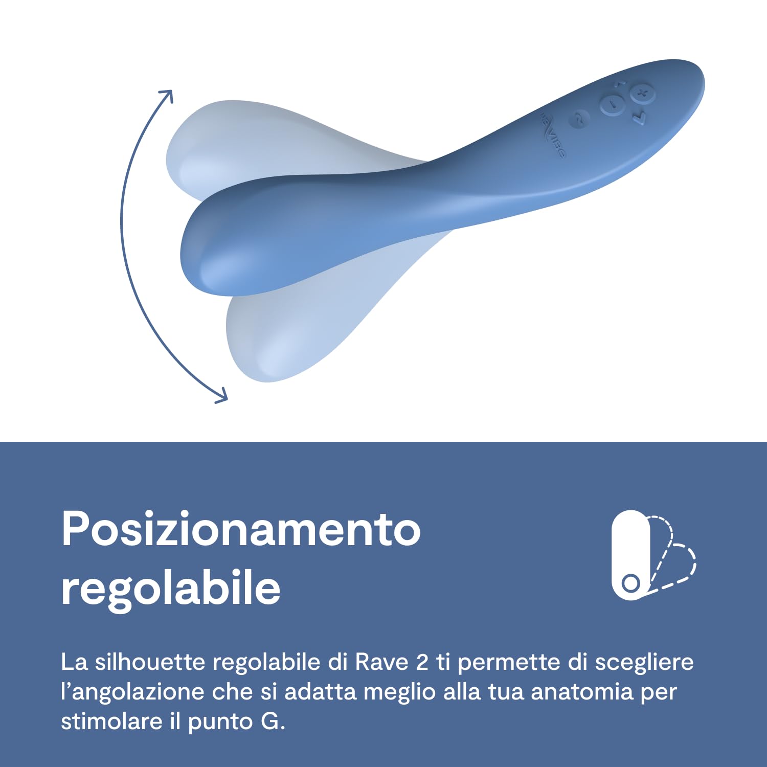 We-Vibe Rave 2 Vibratore Punto G Blu con app