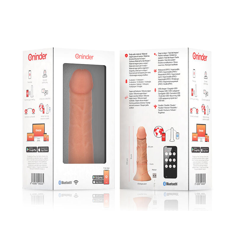 Oninder Bogotá dildo vibrante silicone con app