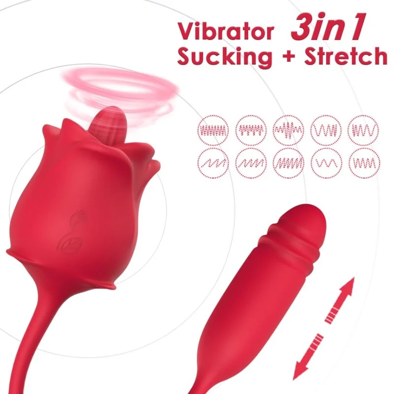 Armony Rosa Trio Stimolatore Clitoride 3 in 1