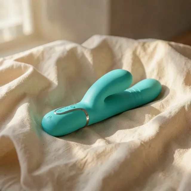 Pretty Love G-Spot Rabbit Vibratore Verde Multifunzione