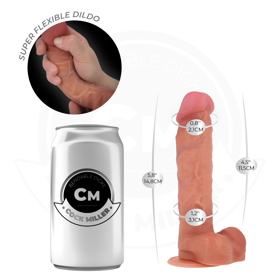 Cock Miller Realist Flex 14,8 dildo realistico con ventosa