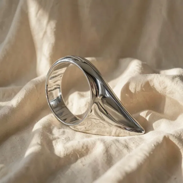 Metal Hard Anello Goccia anello fallico 50 mm acciaio