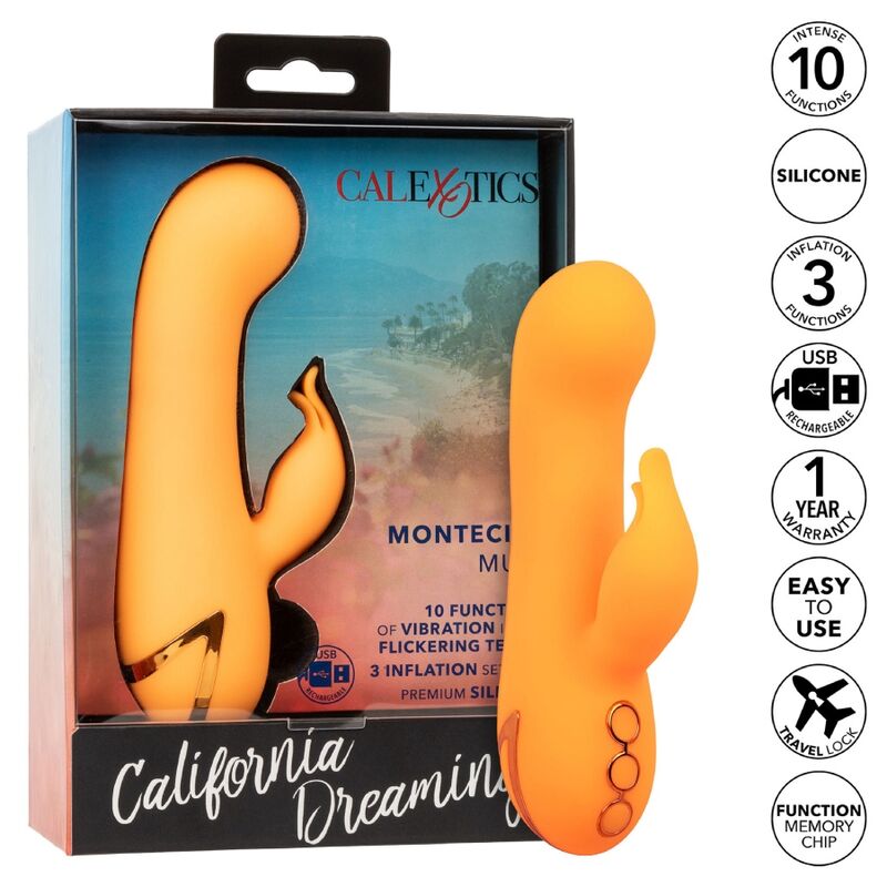 CalExotics Montecito Muse vibratore rabbit arancione