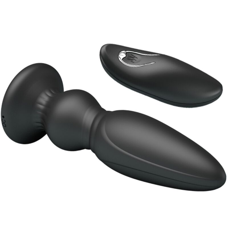 MR Play plug prostatico vibrante telecomando nero