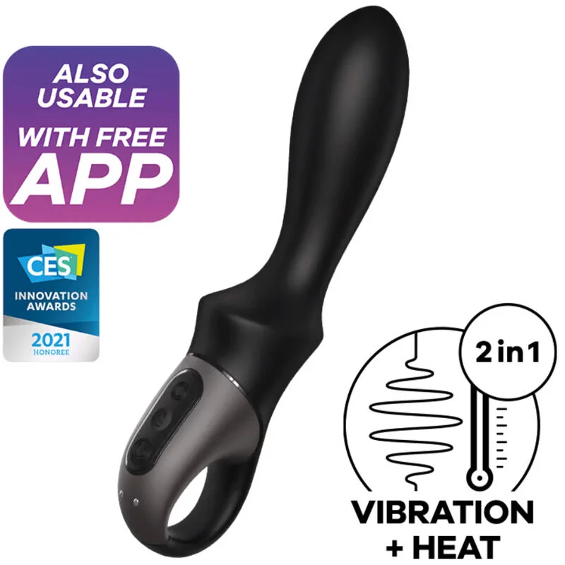 Satisfyer Heat Climax plug anale nero riscaldante 39°C