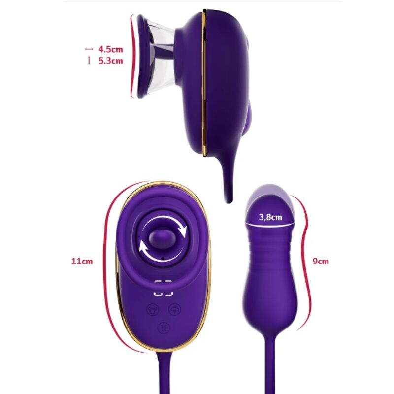 She.E.O Licking Viola succhiaclitoride anale ricaricabile silicone