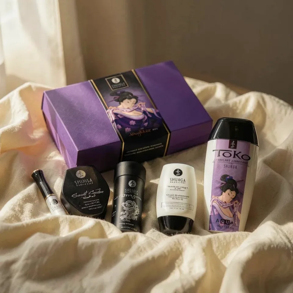 Shunga Naughtier Kit erotico 5 pezzi coppia