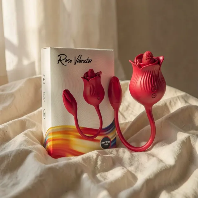 Armony Rosa con Coda stimolatore clitoride rosso 20 modalità