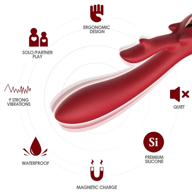 Armony Elk Rabbit vibratore rabbit rotante 9 vibrazioni