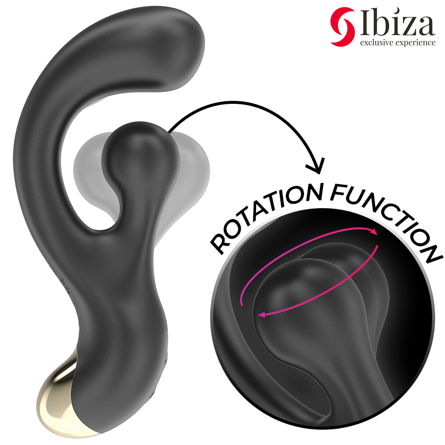 Frutille Ibiza stimolatore rotante punto G 95 mm