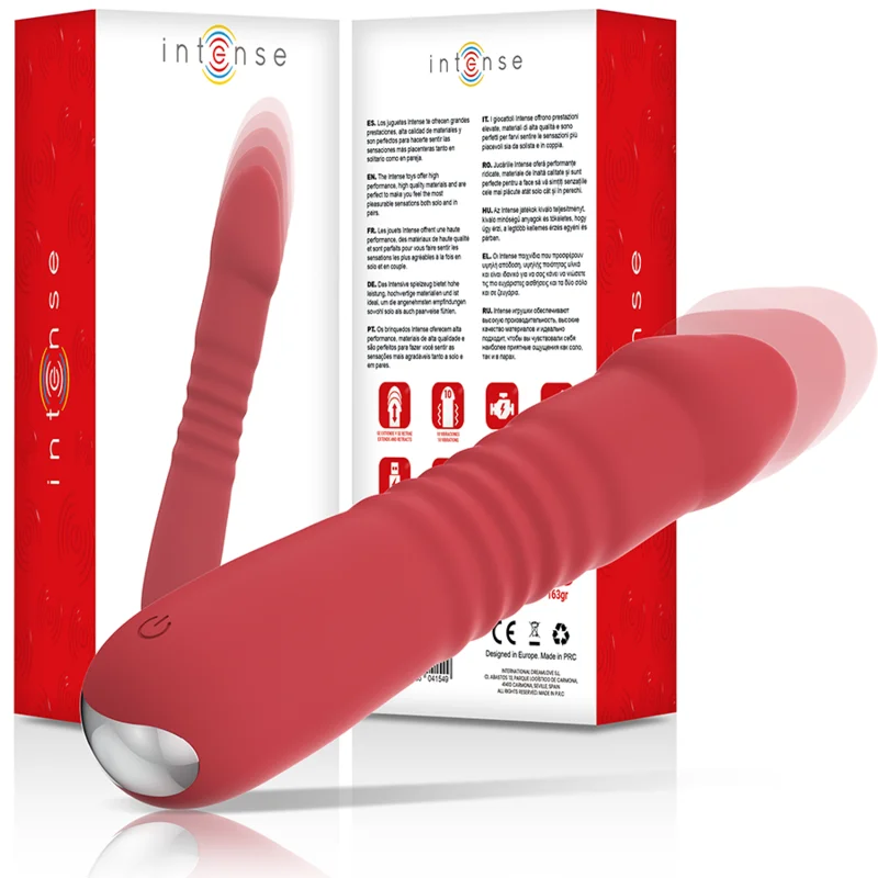 Intense Juni Up Down vibratore pulsante rosso