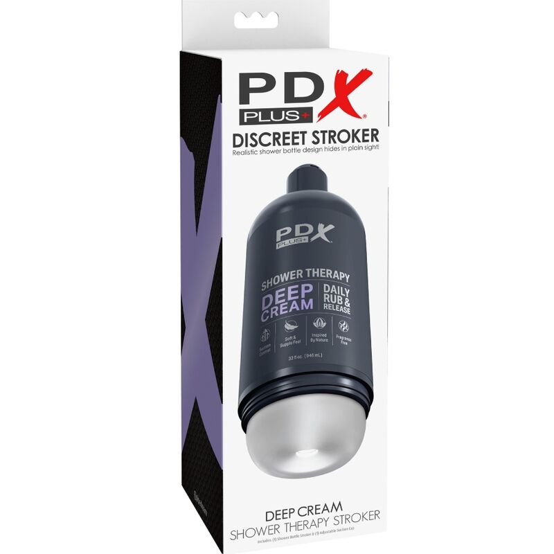 PDX Plus Shower Therapy Crema Profonda masturbatore frosted discreto