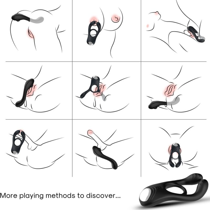 Armony Veyron vibratore di coppia nero telecomando