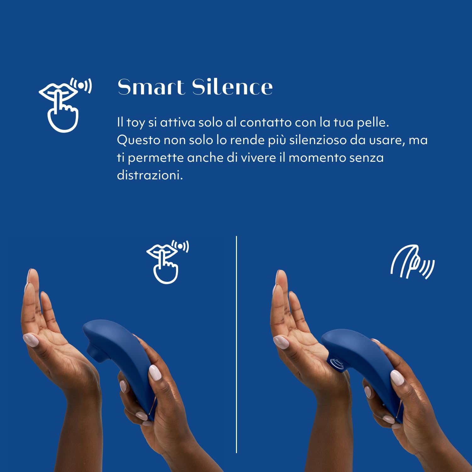 Womanizer Premium 1 stimolatore clitorideo blu 12 intensità
