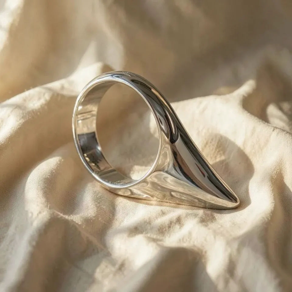 Metal Hard anello a goccia cockring acciaio 45 mm