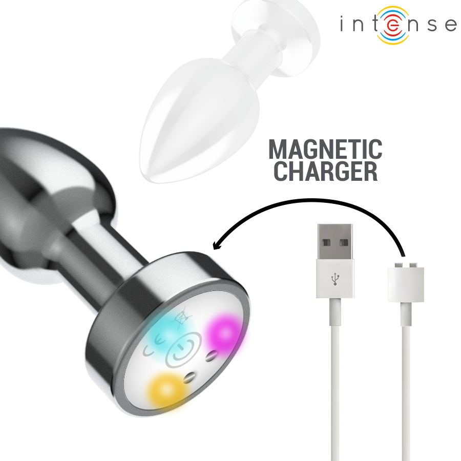 Frutille Intense plug anale S con telecomando LED metallo