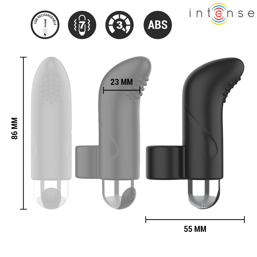 Frutille Damiano Intense stimolatore dito silicone impermeabile