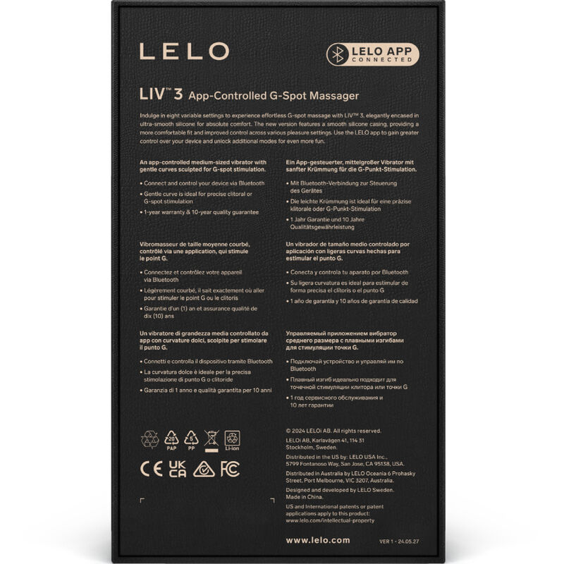 LELO LIV 3 vibratore punto G rosa