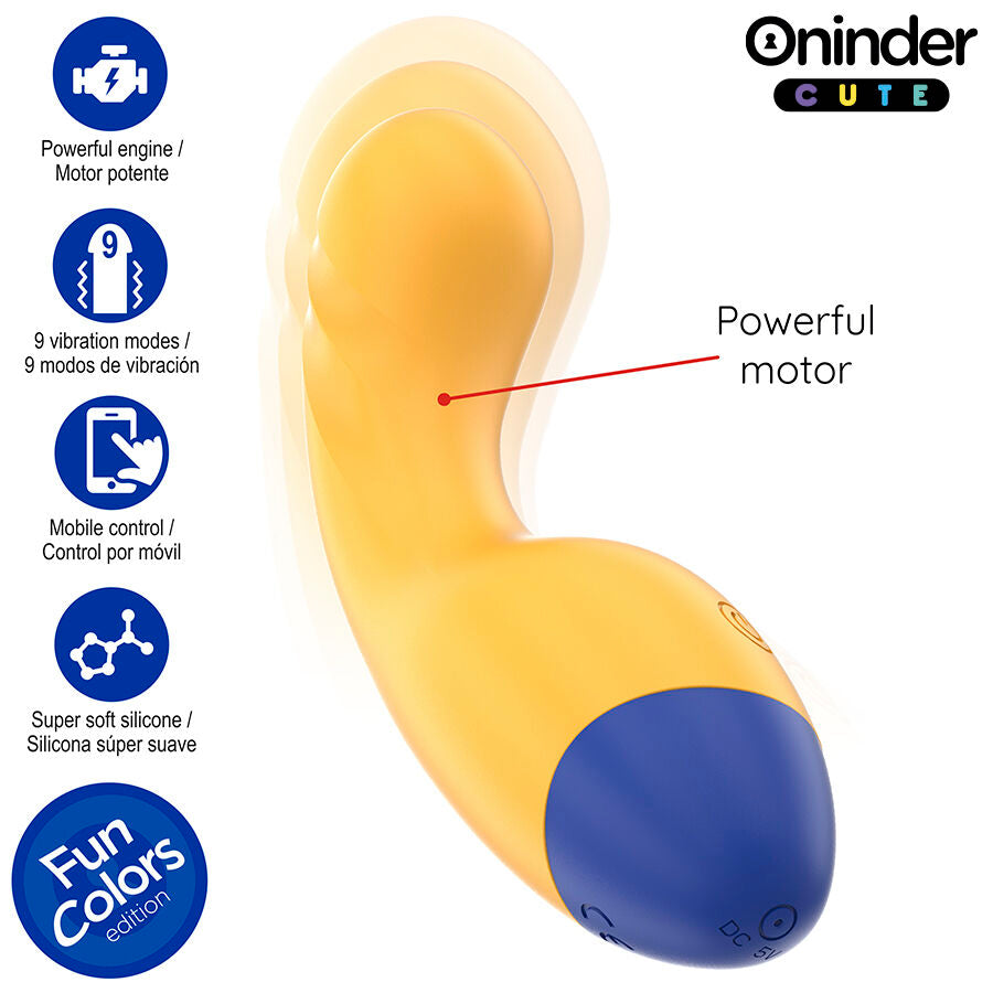 Oninder Cute vibratore compatto con app