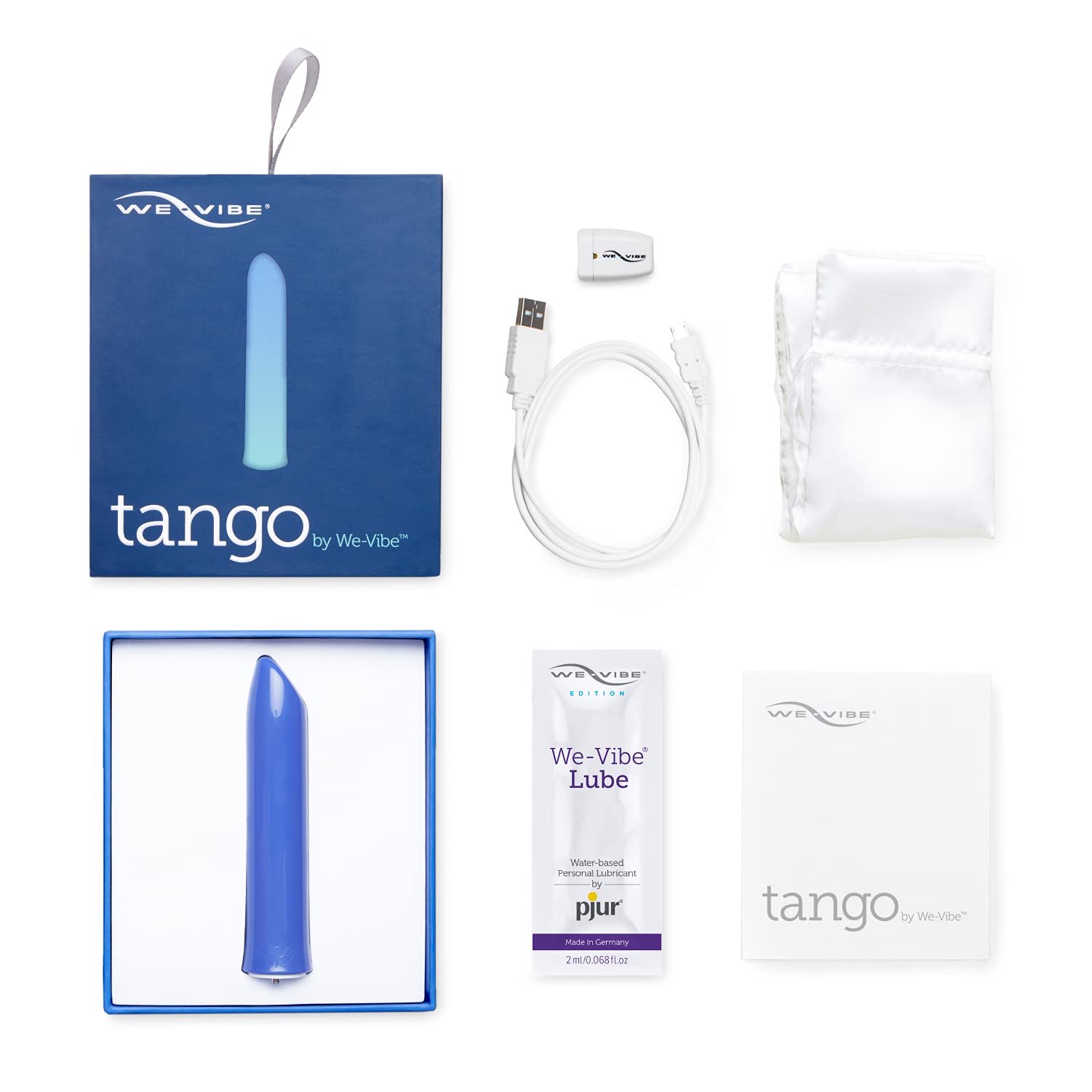 We-Vibe Tango mini vibratore bullet blu 8 vibrazioni
