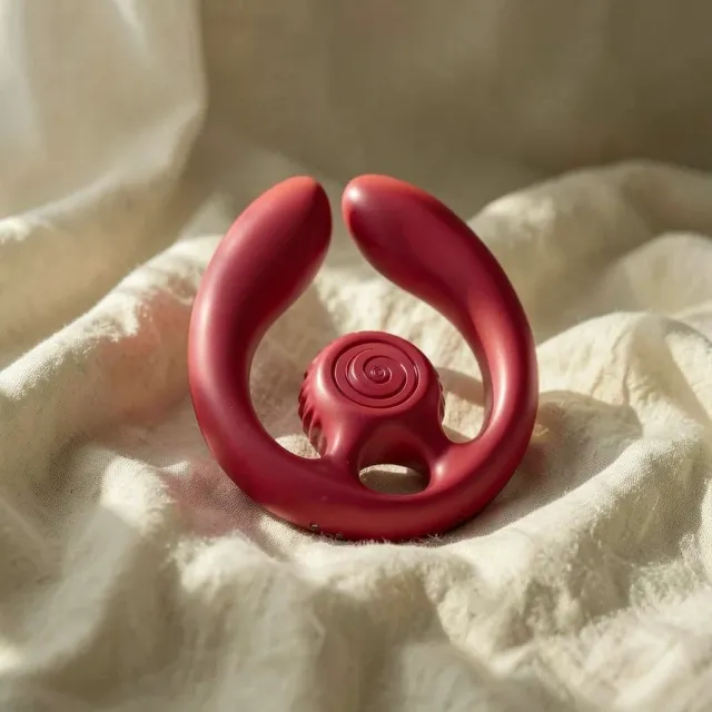 Snail Vibe Gizi Duo vibratore coppia bordeaux 3 motori