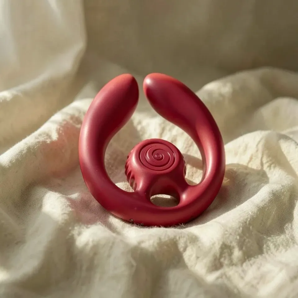 Snail Vibe Gizi Duo vibratore coppia bordeaux 3 motori