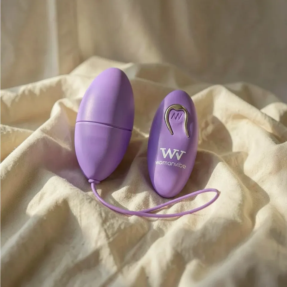Womanvibe Alsan Egg uovo vibrante viola telecomando