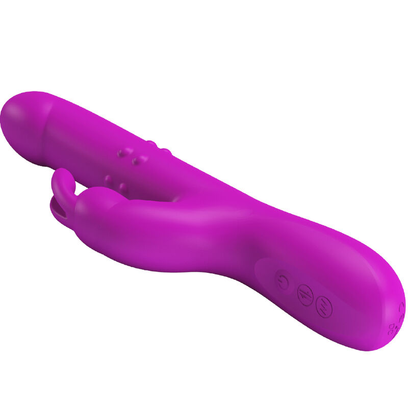 Pretty Love Reese vibratore rotante viola con spinta
