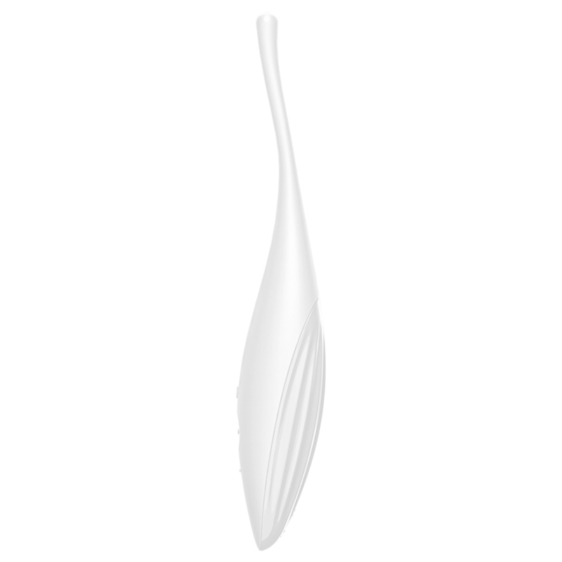 Satisfyer Twirling Joy stimolatore clitoride bianco preciso