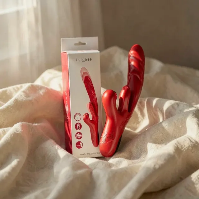 Intense Karol Rosso vibratore spinta e aspirazione