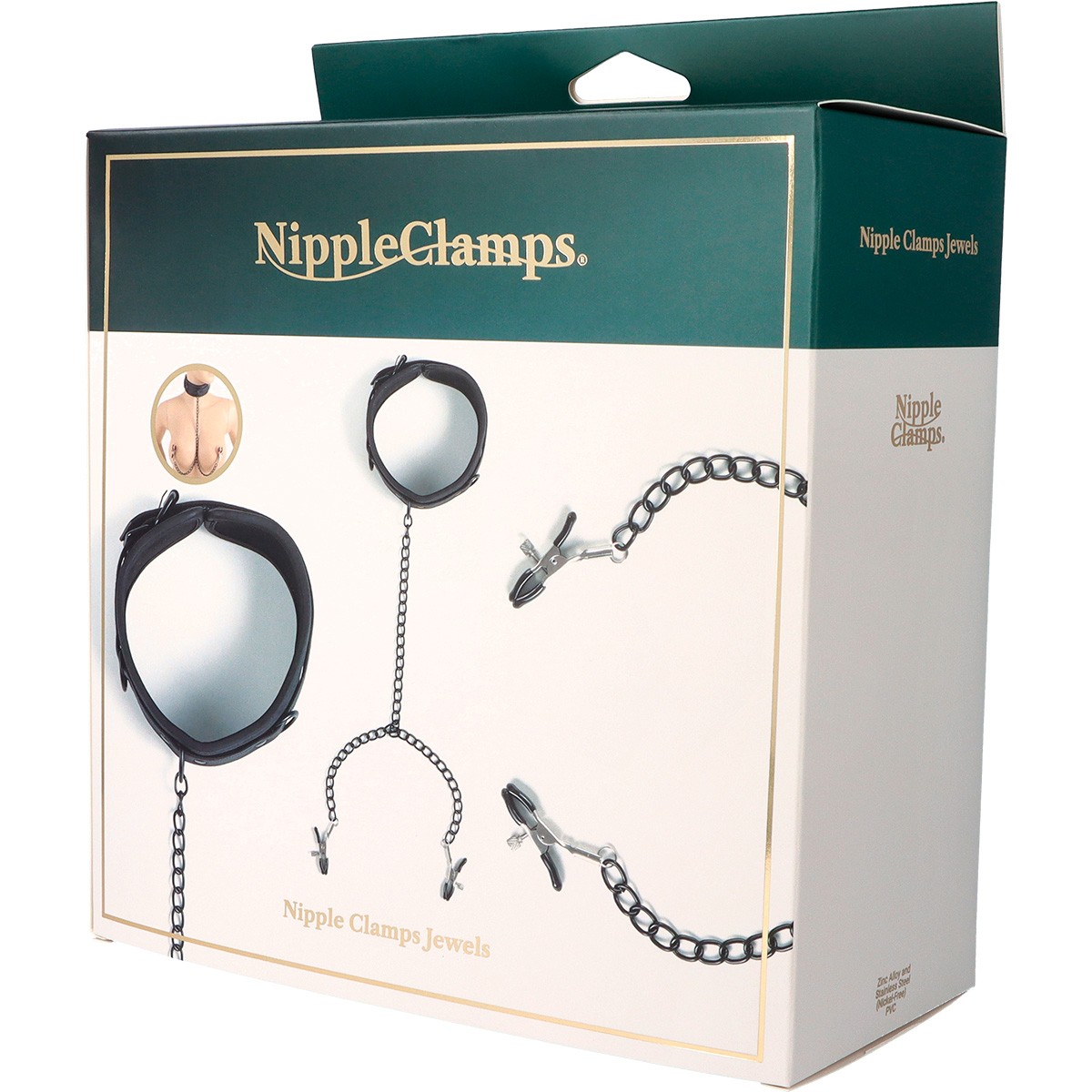 Love Hit by Virgite Mod. 34 pinze per capezzoli set 2 pezzi eleganti