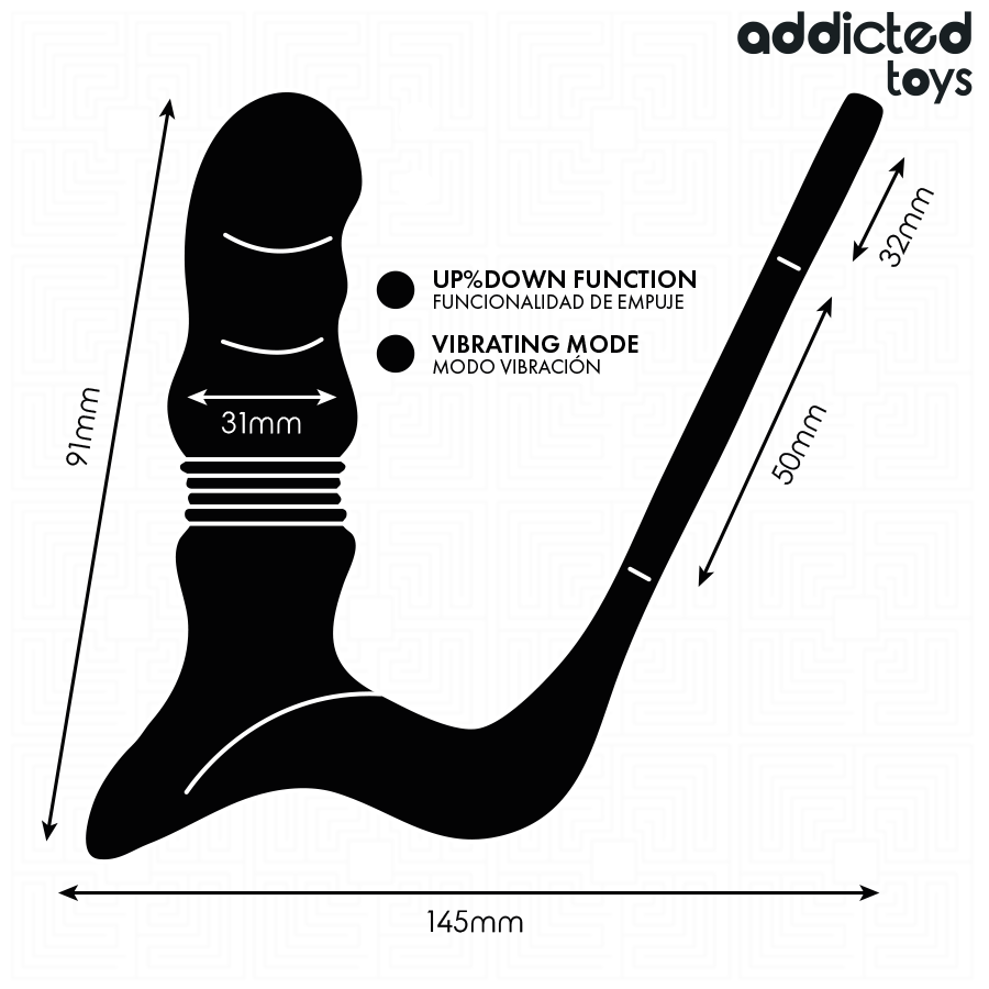 Addicted Toys Up&Down stimolatore prostatico spinta telecomando