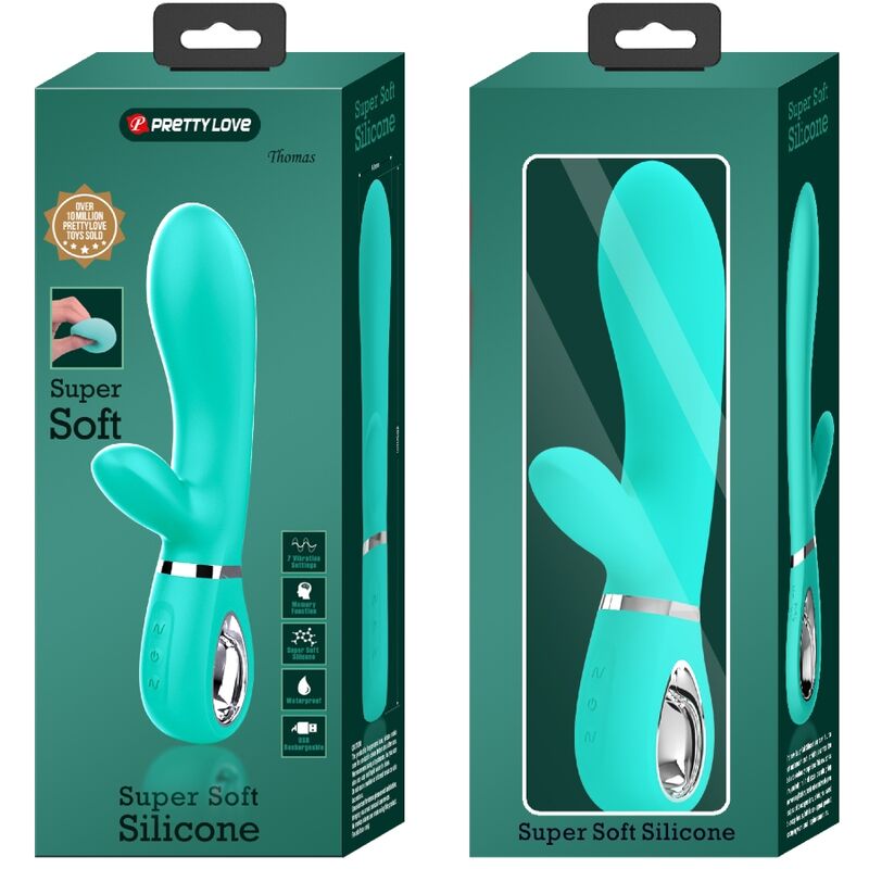 Pretty Love Thomas Vibratore Punto G Verde Acqua Memoria
