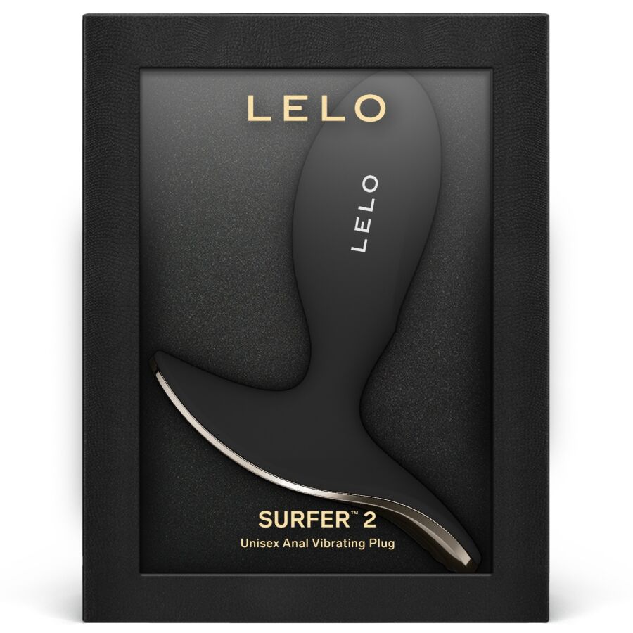 LELO Surfer 2 plug anale vibrante nero impermeabile