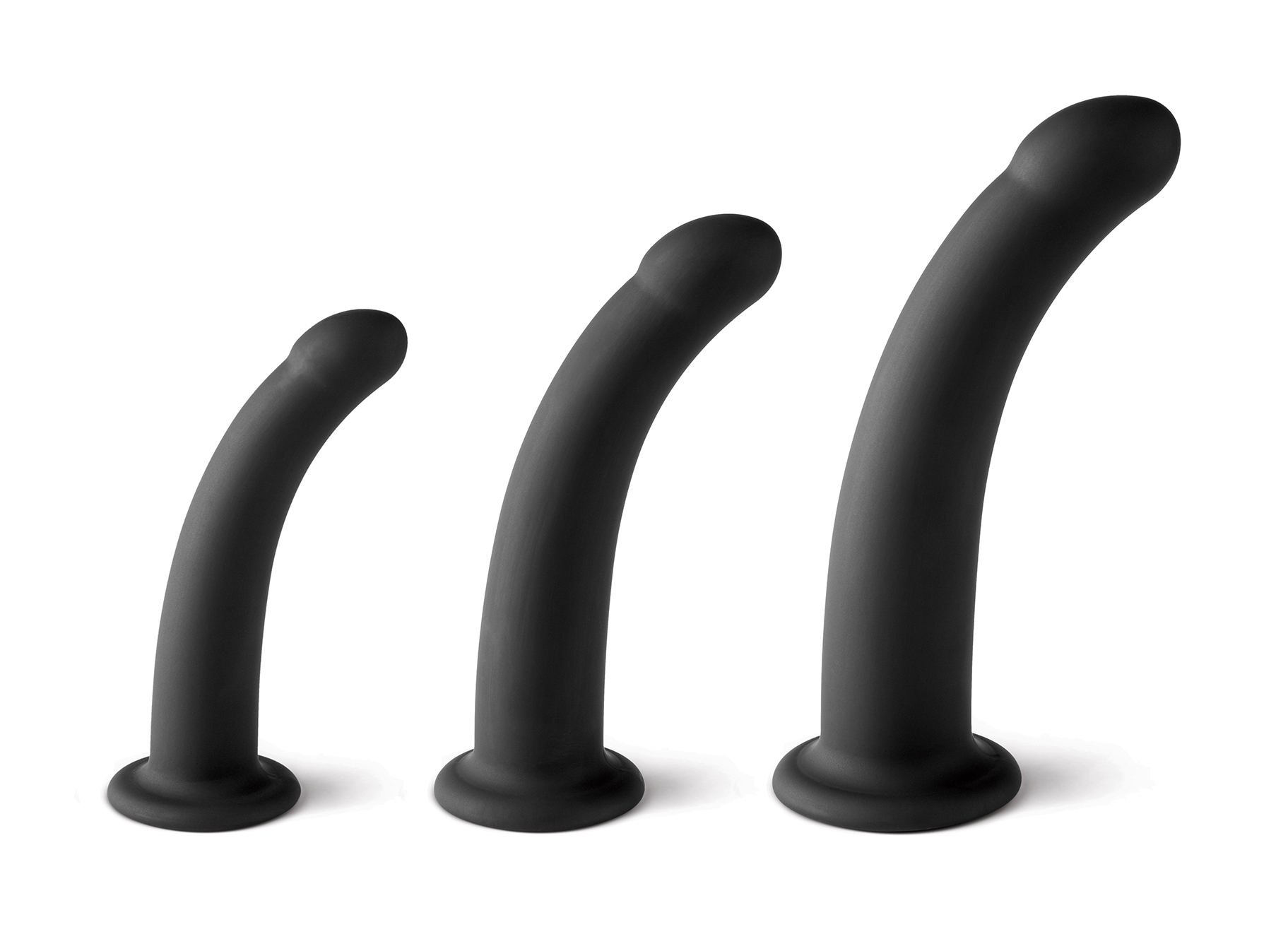 Love Hit imbracatura strap-on nera con 3 dildo S M L