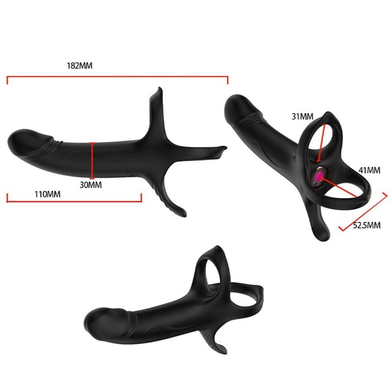 Armony anello vibrante con dildo telecomando silicone