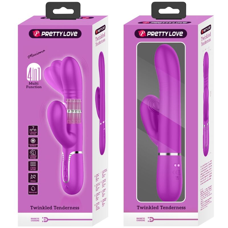 Pretty Love G-Spot Multifunzione vibratore rabbit 4 movimenti