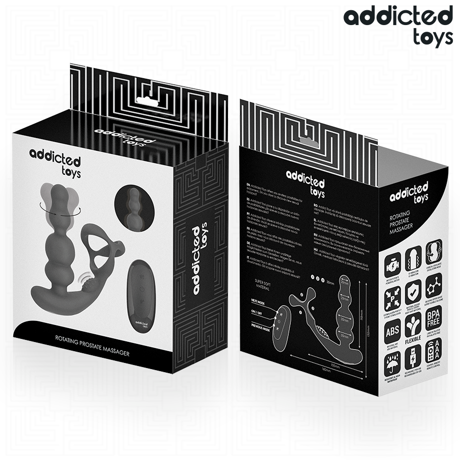 Addicted Toys Massaggiatore Prostatico Rotante stimolatore