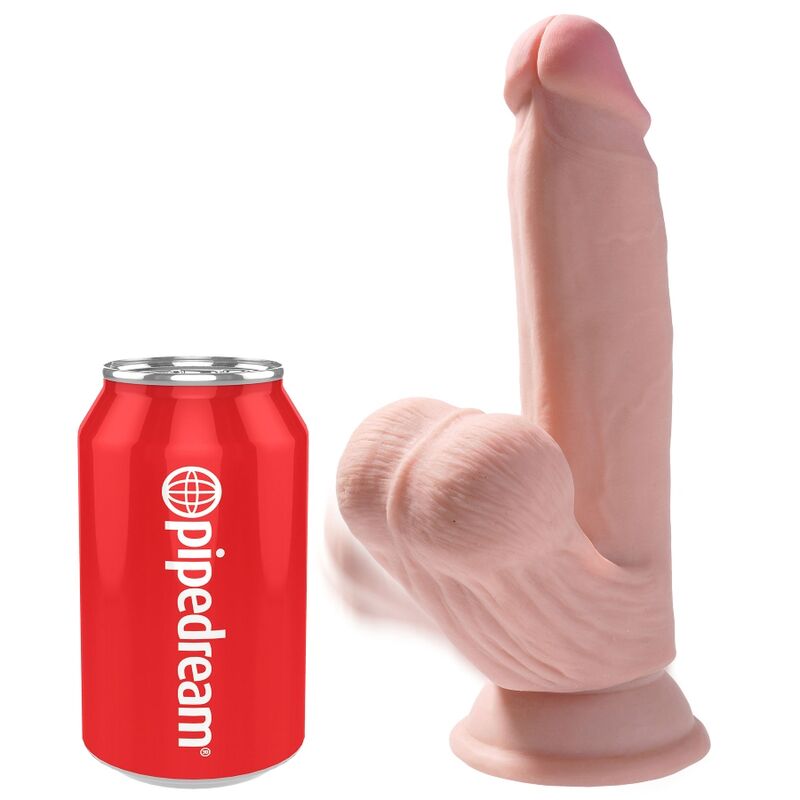 King Cock Plus 3D dildo realistico pelle chiara