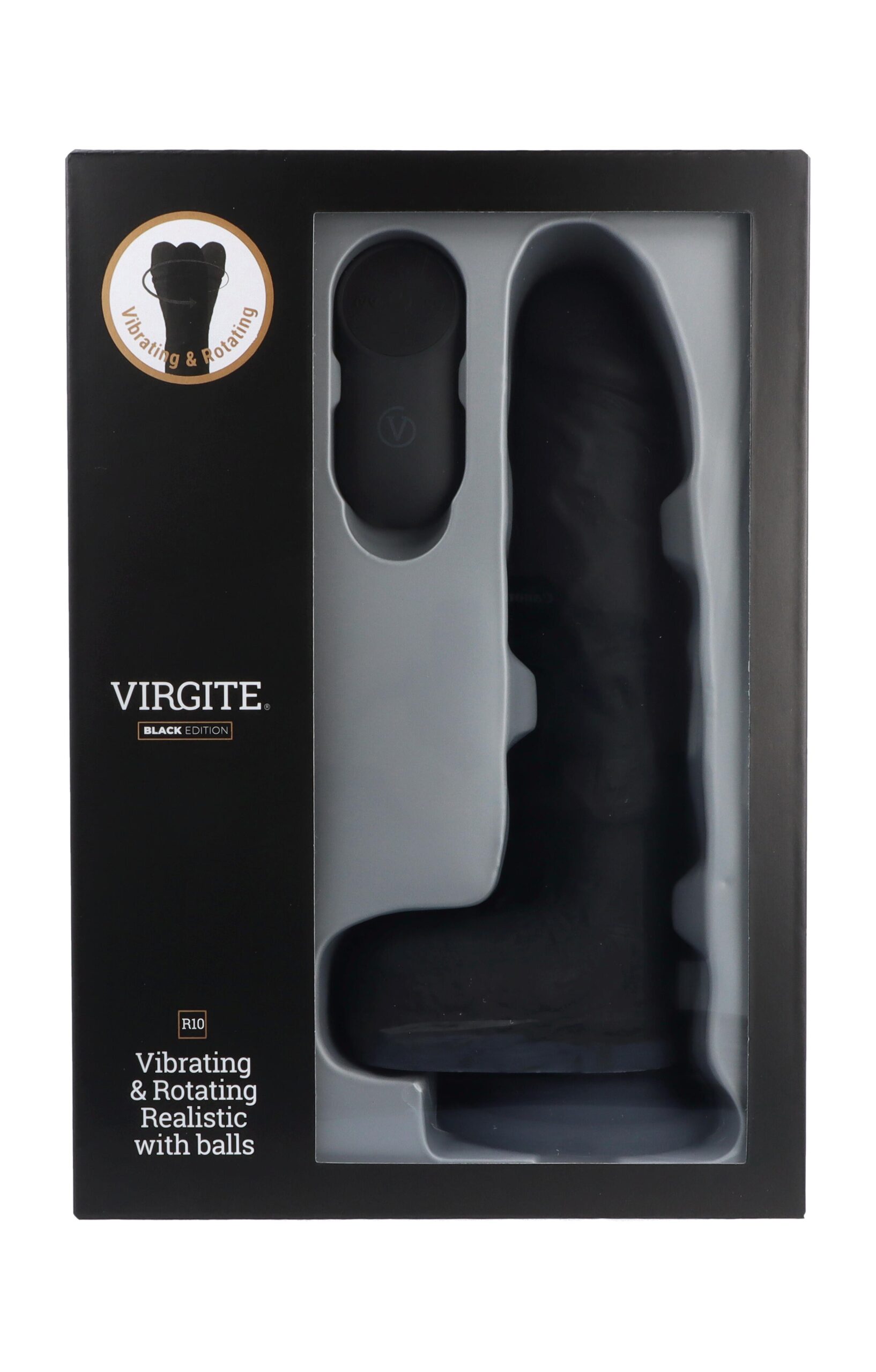 Virgite Love Hit R10 vibratore realistico nero 21 cm telecomando