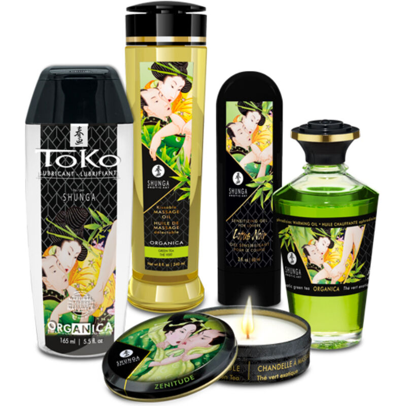 Shunga Edo Garden kit massaggio bio 5 pezzi